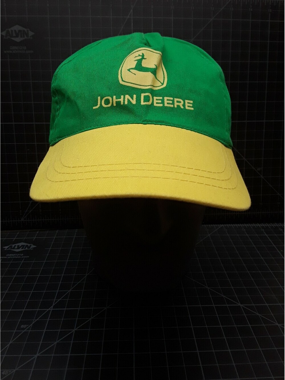2005 JOHN DEERE Logo Green Yellow Baseball Cap Hat SNAP Back